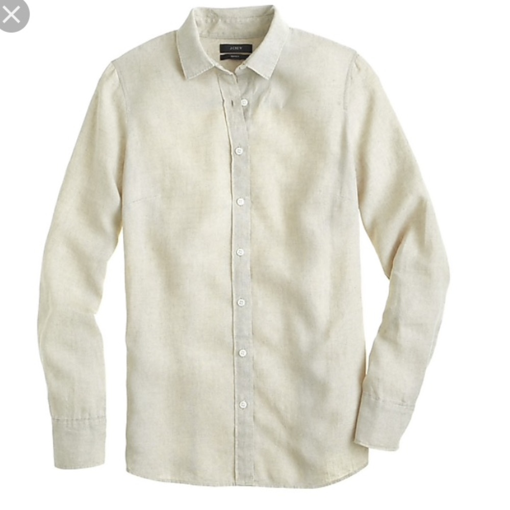 J Cree linen “perfect” shirt